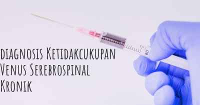 diagnosis Ketidakcukupan Venus Serebrospinal Kronik