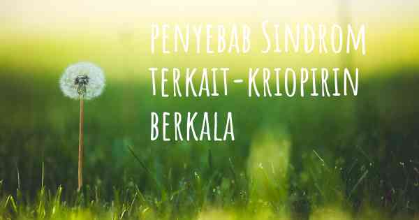 penyebab Sindrom terkait-kriopirin berkala