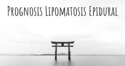 Prognosis Lipomatosis Epidural