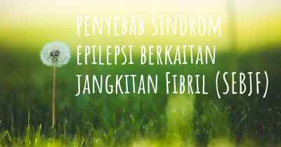 penyebab Sindrom epilepsi berkaitan jangkitan Fibril (SEBJF)