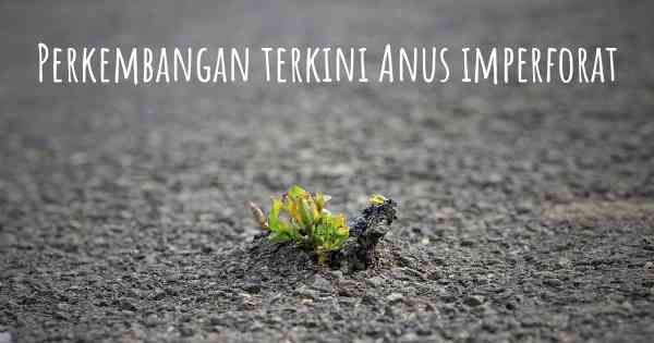 Perkembangan terkini Anus imperforat