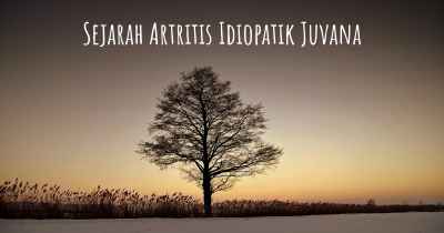 Sejarah Artritis Idiopatik Juvana