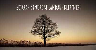 Sejarah Sindrom Landau-Kleffner