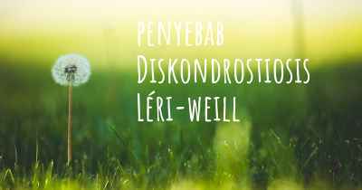 penyebab Diskondrostiosis Léri-weill