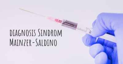 diagnosis Sindrom Mainzer-Saldino