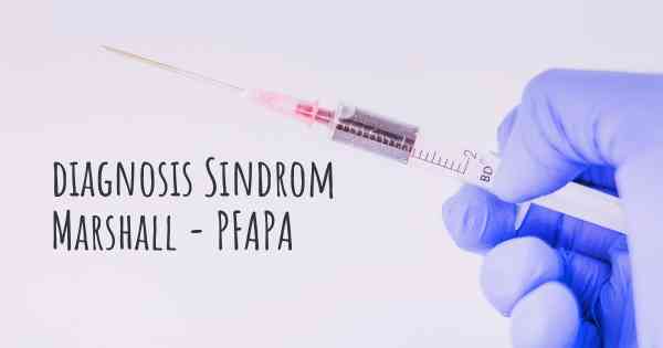 diagnosis Sindrom Marshall - PFAPA