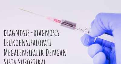 diagnosis-diagnosis Leukoensifalopati Megalensifalik Dengan Sista Subortikal