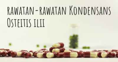 rawatan-rawatan Kondensans Osteitis ilii