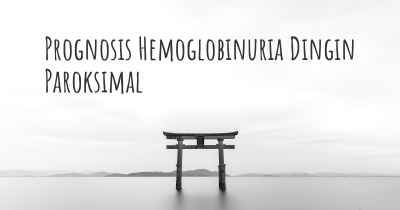 Prognosis Hemoglobinuria Dingin Paroksimal