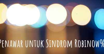 Penawar untuk Sindrom Robinow%