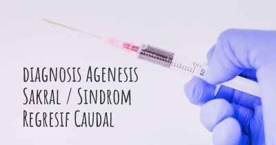 diagnosis Agenesis Sakral / Sindrom Regresif Caudal