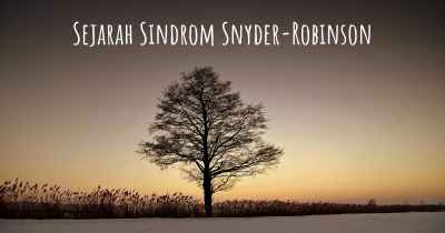 Sejarah Sindrom Snyder-Robinson