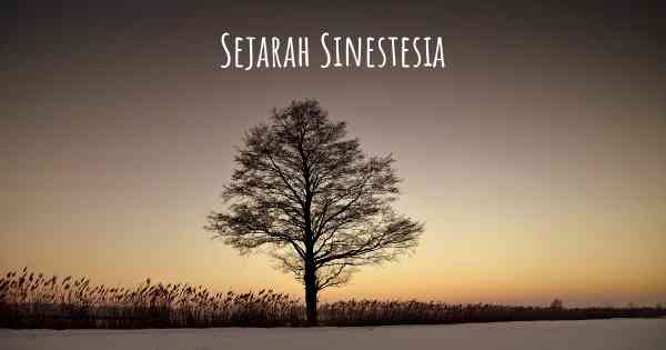 Sejarah Sinestesia