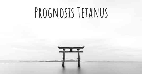 Prognosis Tetanus