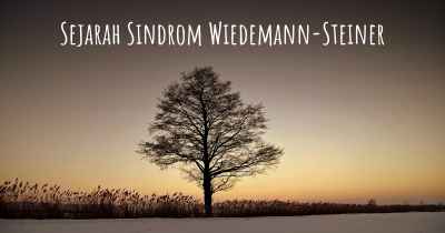Sejarah Sindrom Wiedemann-Steiner