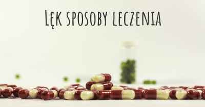 Lęk sposoby leczenia