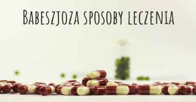 Babeszjoza sposoby leczenia