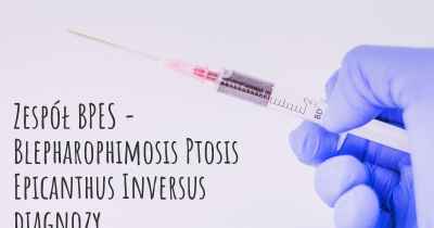 Zespół BPES - Blepharophimosis Ptosis Epicanthus Inversus diagnozy