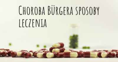 Choroba Bürgera sposoby leczenia