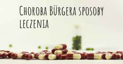 Choroba Bürgera sposoby leczenia