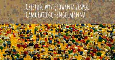 Częstość występowania Zespół Camuratiego-Engelmanna