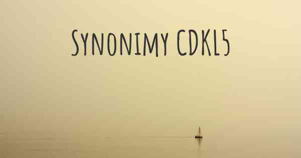 Synonimy CDKL5