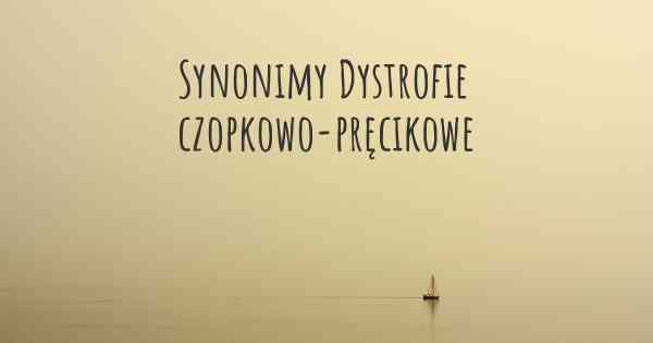 Synonimy Dystrofie czopkowo-pręcikowe