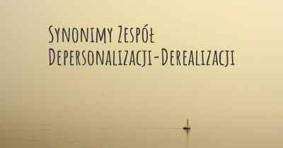 Synonimy Zespół Depersonalizacji-Derealizacji