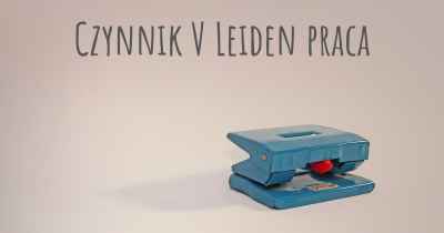 Czynnik V Leiden praca