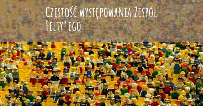 Częstość występowania Zespół Felty’ego