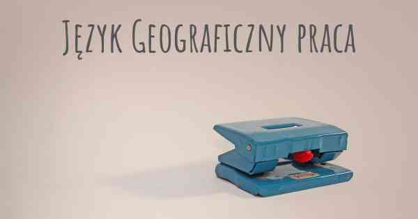 Język Geograficzny praca