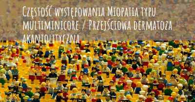 Częstość występowania Miopatia typu multiminicore / Przejściowa dermatoza akantolityczna