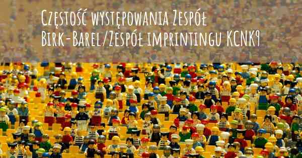 Częstość występowania Zespół Birk-Barel/Zespół imprintingu KCNK9