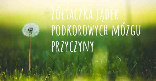 Żółtaczka jąder podkorowych mózgu przyczyny