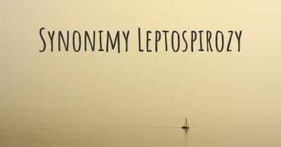 Synonimy Leptospirozy