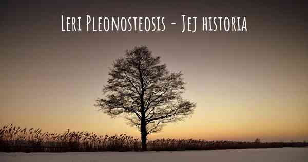 Leri Pleonosteosis - Jej historia