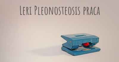 Leri Pleonosteosis praca