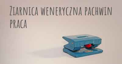 Ziarnica weneryczna pachwin praca