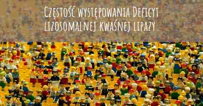 Częstość występowania Deficyt lizosomalnej kwaśnej lipazy