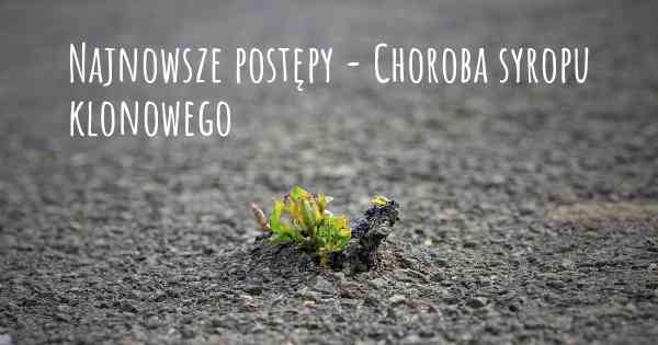 Najnowsze postępy - Choroba syropu klonowego