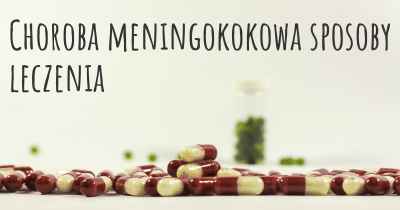 Choroba meningokokowa sposoby leczenia