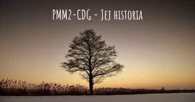 PMM2-CDG - Jej historia