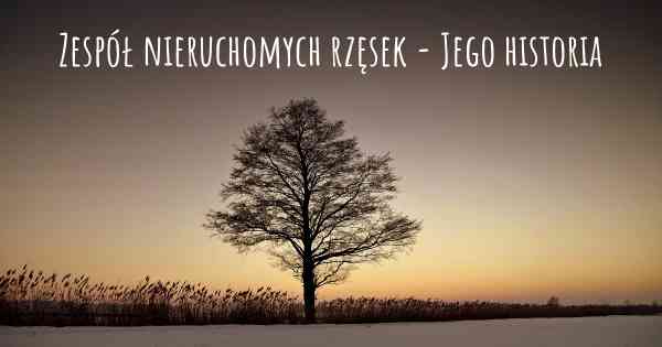 Zespół nieruchomych rzęsek - Jego historia