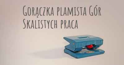 Gorączka plamista Gór Skalistych praca