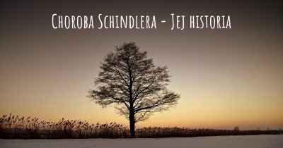 Choroba Schindlera - Jej historia