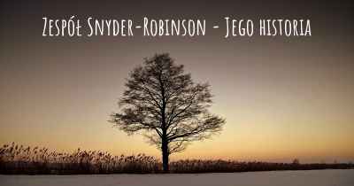 Zespół Snyder-Robinson - Jego historia