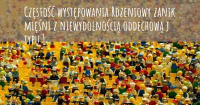 Częstość występowania Rdzeniowy zanik mięśni z niewydolnością oddechową j typu 1