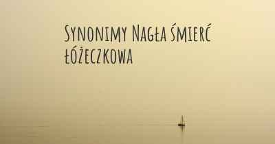 Synonimy Nagła śmierć łóżeczkowa