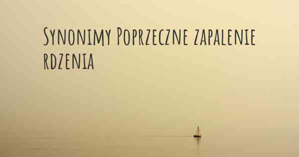 Synonimy Poprzeczne zapalenie rdzenia