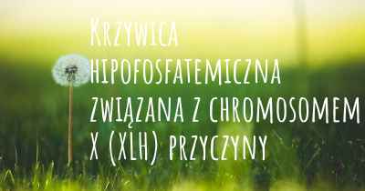 Krzywica hipofosfatemiczna związana z chromosomem X (XLH) przyczyny